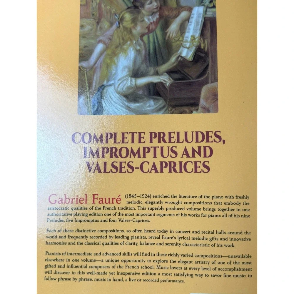 Classical Piano Sheet Music Lot Bach Faure Scriabin Hal Leonard - 4 Book Set